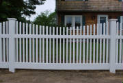 Local Fence recently installed this fence in Methuen Mass. We also repair and install fencing in many cities and towns in Northeastern Massachusetts as well as south eastern New Hampshire